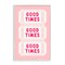 Stupell Industries Good Times Ticket Stubs Black Framed Giclee Art, design by Lettered and Lined